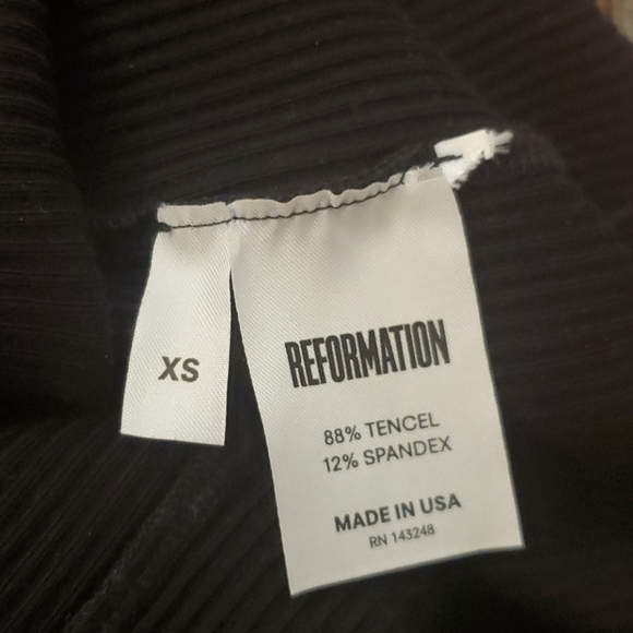 Reformation Bettina Dress Ruffle Off Shoulder XS - Picture 5 of 6